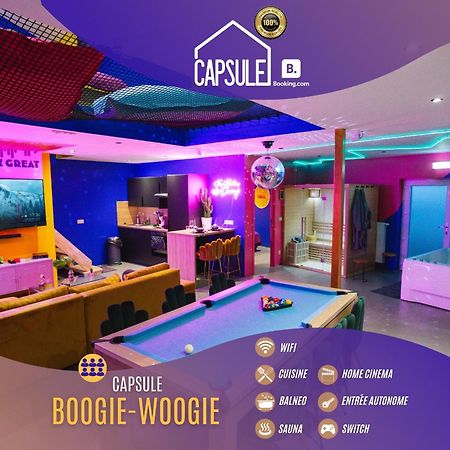 Capsule Boogie-Woogie - Jacuzzi - Sauna - Billard - Jeux - Ecran Geant - Filet Suspendu - Netflix ラ・ルビエール エクステリア 写真